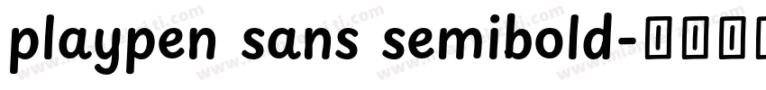 playpen sans semibold字体转换